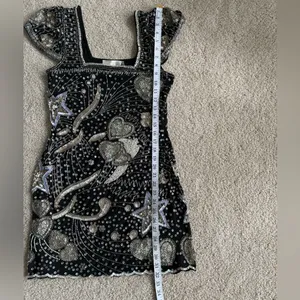 Loveshackfancy party embroidered sequence star mini Davis dress size small 4 thumbnail 14