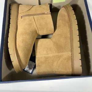 Universal Threads May Suede Ankle Boot Women 9 Tan W/Faux Fur‎ Memory Foam Snow thumbnail 15