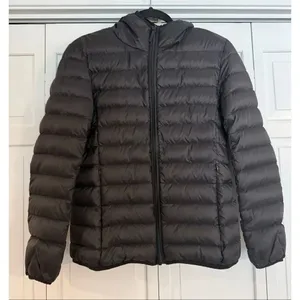 WantDo duck down fill packable black puffer jacket size small thumbnail 3