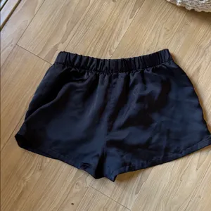 Show Me Your MuMu Black Satin Shorts thumbnail 3
