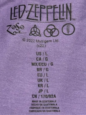 Led Zeppelin Rock Band Graphic Crop Tank Shirt thumbnail 7