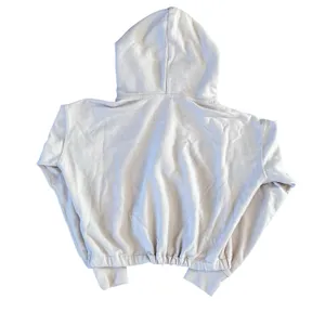 Abercrombie & Fitch Cropped Full Zip Hoodie Light Pink Hoodie | M thumbnail 2
