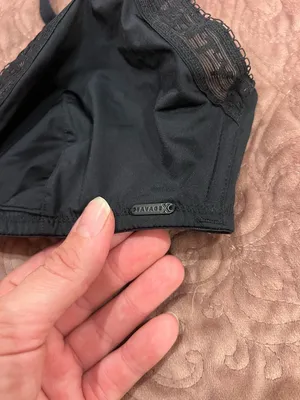 Black Lace-Trim Wireless Bra - Savage X Fenty SM thumbnail 4