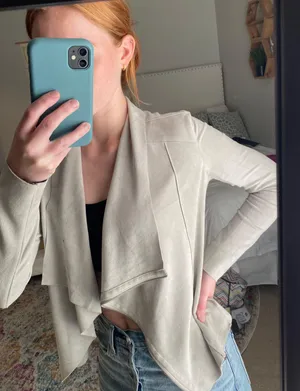 BlankNYC Grey Suede Jacket thumbnail 3