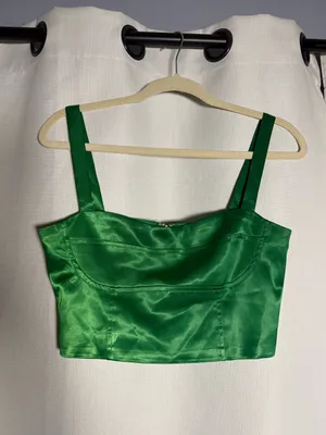 Superdown from REVOLVE Tiana Bustier Kelly Green Crop Top Size Small thumbnail 4