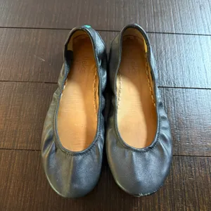 Tieks Ballet Flats Women 9 Matte Black Italian Leather Foldable Classic Office thumbnail 2