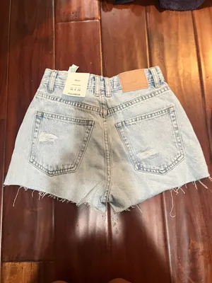 Pull & Bear Blue Mom Jean Short thumbnail 2
