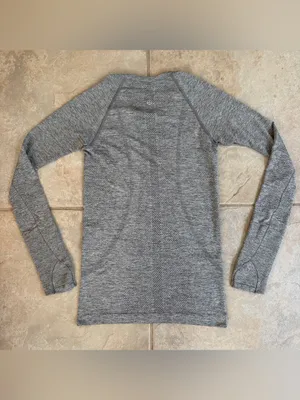 Lululemon Swiftly Tech Long Sleeve 2.0 in Slate / White Heather Grey Size 4 thumbnail 8