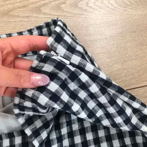 American Eagle Gingham Notched Mini Skirt thumbnail 5