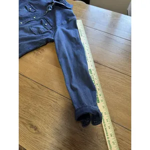 Duluth‎ Trading Women Size Large Blue Denim Pearl Snap Western Country Cowgirl thumbnail 7
