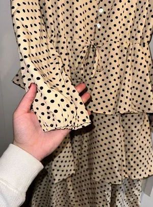 Bath & Body Works NWT woman polka-dotted dress thumbnail 4