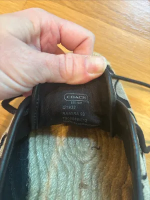 Coach Espadrille Flats Signature Print Black Size 9 thumbnail 7