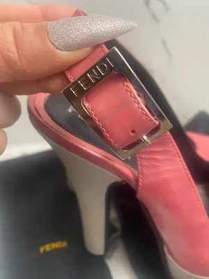 Platform Peep Toe High Heels Pink/White Made in Italy Women’s shoe size 36 thumbnail 6