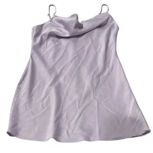 Urban Outfitters Mallory Cowl Slip‎ Dress Rose Lilac Size L Satin Purple thumbnail 4