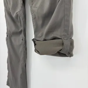 Prana Womens Size 4 Gray Convertible Hiking Pants‎ Roll Up Snap Outdoor Travel thumbnail 2