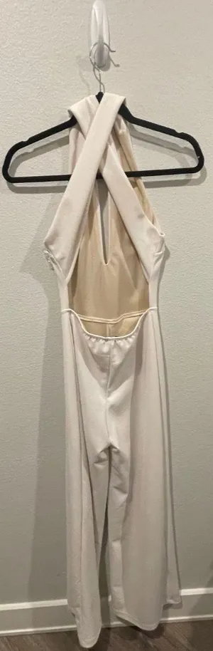 Lulus Ivory Backless Jumpsuit thumbnail 2