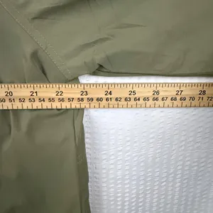 Fashion Olive Green Funnel Neck Button Up Windbreaker Jacket MLZ-2409 Small thumbnail 8