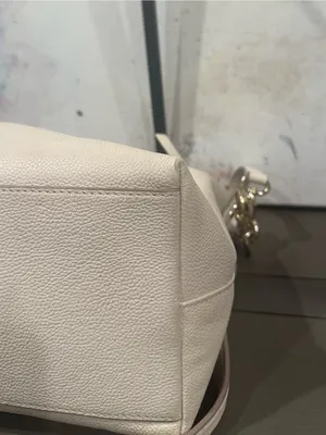 Kate spade New York Saffiano Leather Crossbody Shoulder Hobo Bag Cream Color thumbnail 7
