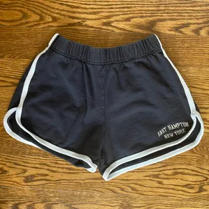 Brandy Melville John Galt Navy New York Contrast Trim Cotton Gym Shorts thumbnail 3
