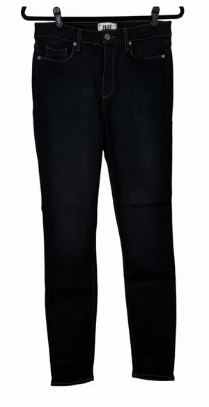 PAIGE Hoxton Ultra Skinny Jeans Vista Denim Women's 29 Dark Blue Wash High Rise thumbnail 1