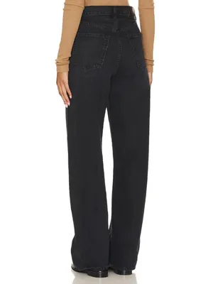 NWT Citizens of Humanity Ayla in Viola Black Baggy Cuffed Crop Jeans 24 thumbnail 4
