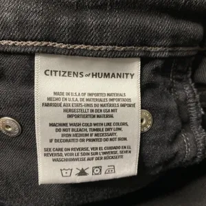 Citizens of Humanity Rocket Crop Women's Sz 25 Black Distressed Skinny Jeans EUC thumbnail 7