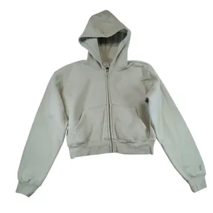 Tna Aritzia Cozy Fleece Boyfriend Zip Hoodie Sage Green XS 92007 thumbnail 1