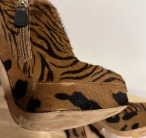 Jerome C. Rousseau $895 calf hair leather box heel ankle boots thumbnail 5