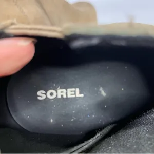 Sorel‎ Joan of arc ll wedge booties tan leather size 10.5 thumbnail 7