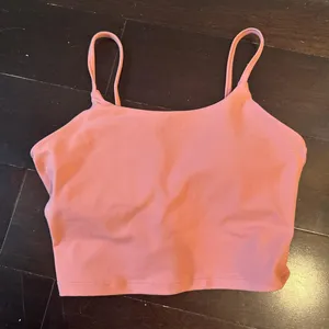 Pink Lily Peach skinny strap athletic top thumbnail 1