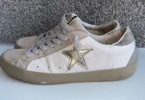 Shu Shop Paula Bone Snake Sneakers Size 9 thumbnail 1