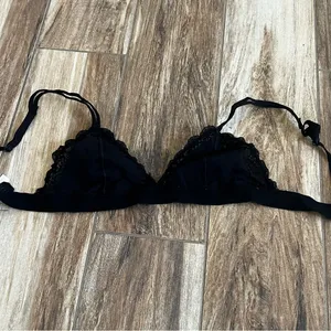 Pink Victoria's Secret black lace bralette thumbnail 2