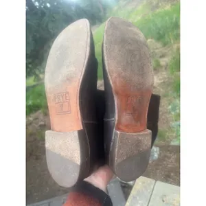 FRYE Paige Riding Tall Three Buckle Leather Brown Boots Women's Size 9B, 77066 thumbnail 11