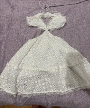 White Eyelet Forever 21 Dress thumbnail 3