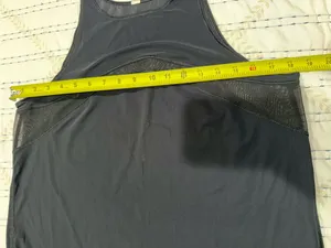 Lululemon Womens Black Mesh Panel Relaxed Yoga Workout Tank Top Estimated Size 8 thumbnail 6