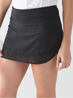 Lululemon Hotty Hot Skirt II skort shorts tennis workout mesh mid rise thumbnail 9