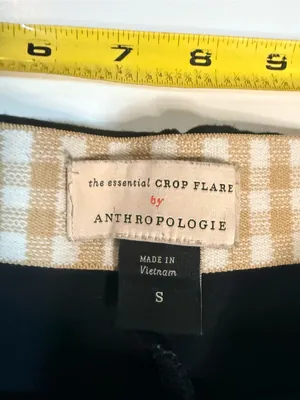 Anthropologie Black Flare Jeans with Contrast Stitching thumbnail 9
