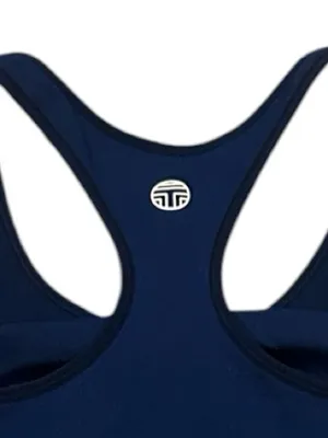 Tory Sport Seamless Two Tone Performance Tank Top S Navy Blue Black thumbnail 4