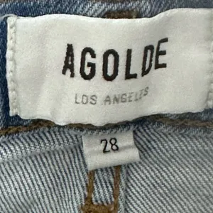 AGOLDE Riley High‎ Rise Straight Crop Jeans in Zephyr Size 28 Button Fly Raw Hem thumbnail 10