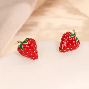 Strawberry Earrings Red thumbnail 2