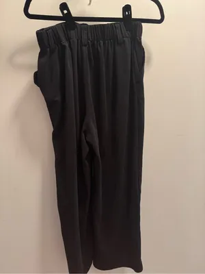 Medium PETITIE Halara Flex™ High Waisted Pocket Wide Leg Waffle Work Pants thumbnail 5