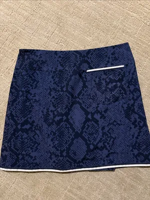 Golftini Dark and Stormy blue/ black golf skort sz 10 thumbnail 4