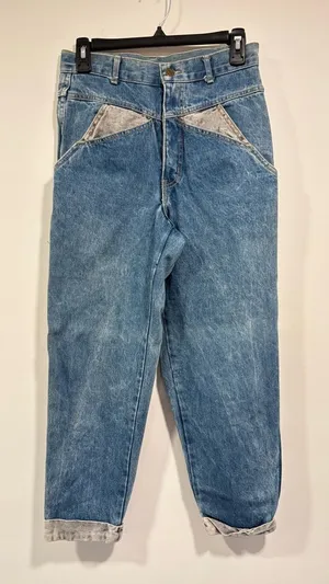 Vintage GUESS by Georges Marciano Two-Tone Jeans from the late 80s or early 90s. thumbnail 1