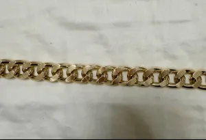 Anthropologie, thick, gold metal belt thumbnail 2