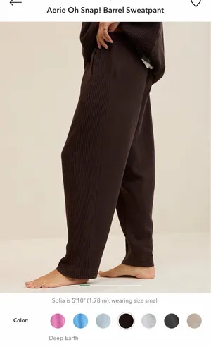 AERIE Barrel Sweatpants thumbnail 4