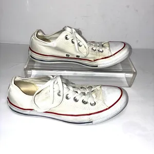 Converse Unisex White and Red Sneakers thumbnail 2
