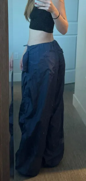 Navy Parachute Pants thumbnail 3