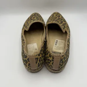 Stuart Weitzman Leopard Espadrille Flats‎ Shoes Women's Size 7.5M thumbnail 5