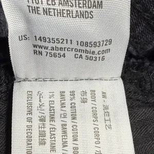 Abercrombie & Fitch 90s Relaxed Cutoff High‎ Rise Black Denim Shorts Womens 27 4 thumbnail 6