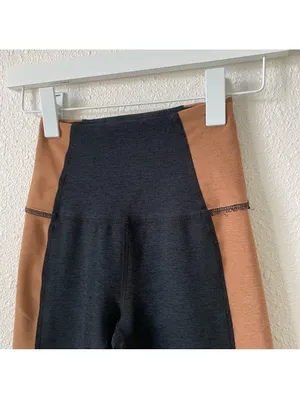 Beyond Yoga Spacedye Vitality Colorblock Legging Darkest Night Caramel Toffee XS thumbnail 3